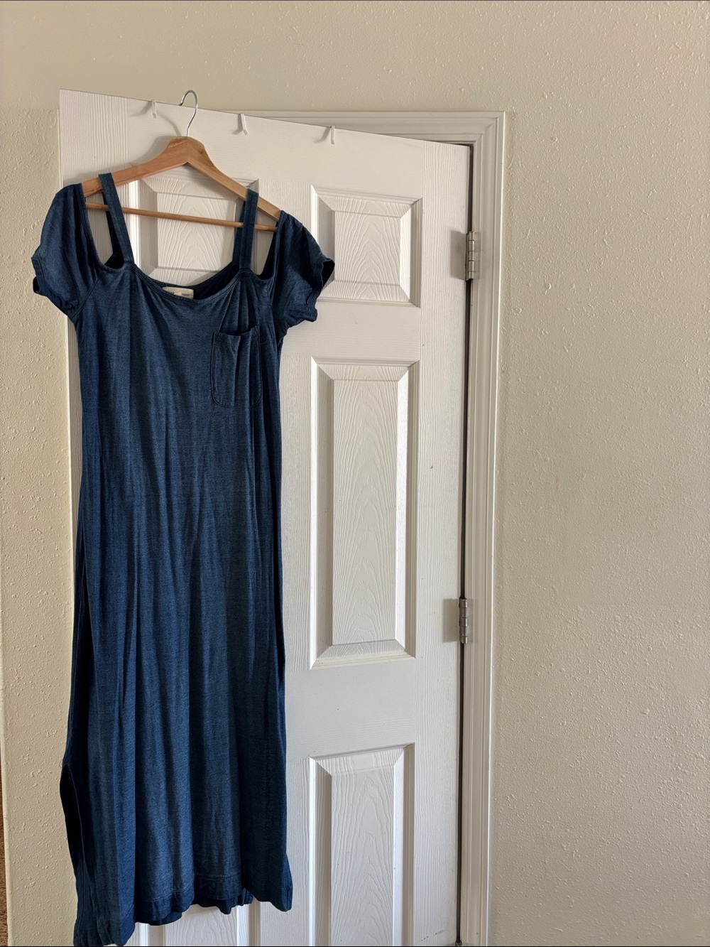cloth & stone Navy Blue Maxi Dress